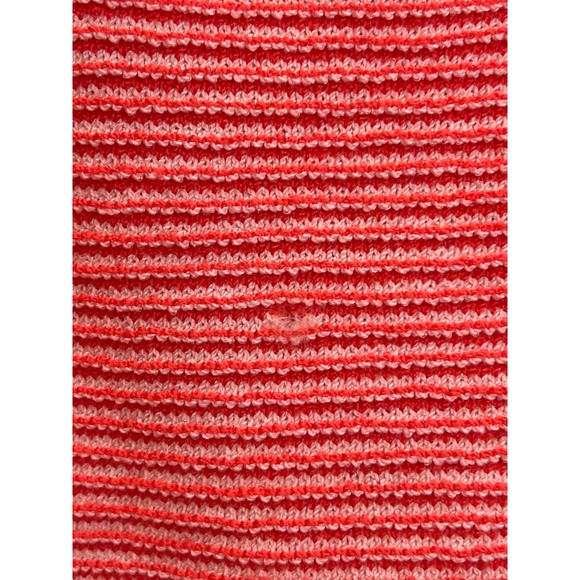 Vintage St John By Marie Gray Soirt Coral White Knit Tank‎ Top Latge - Picture 7 of 7